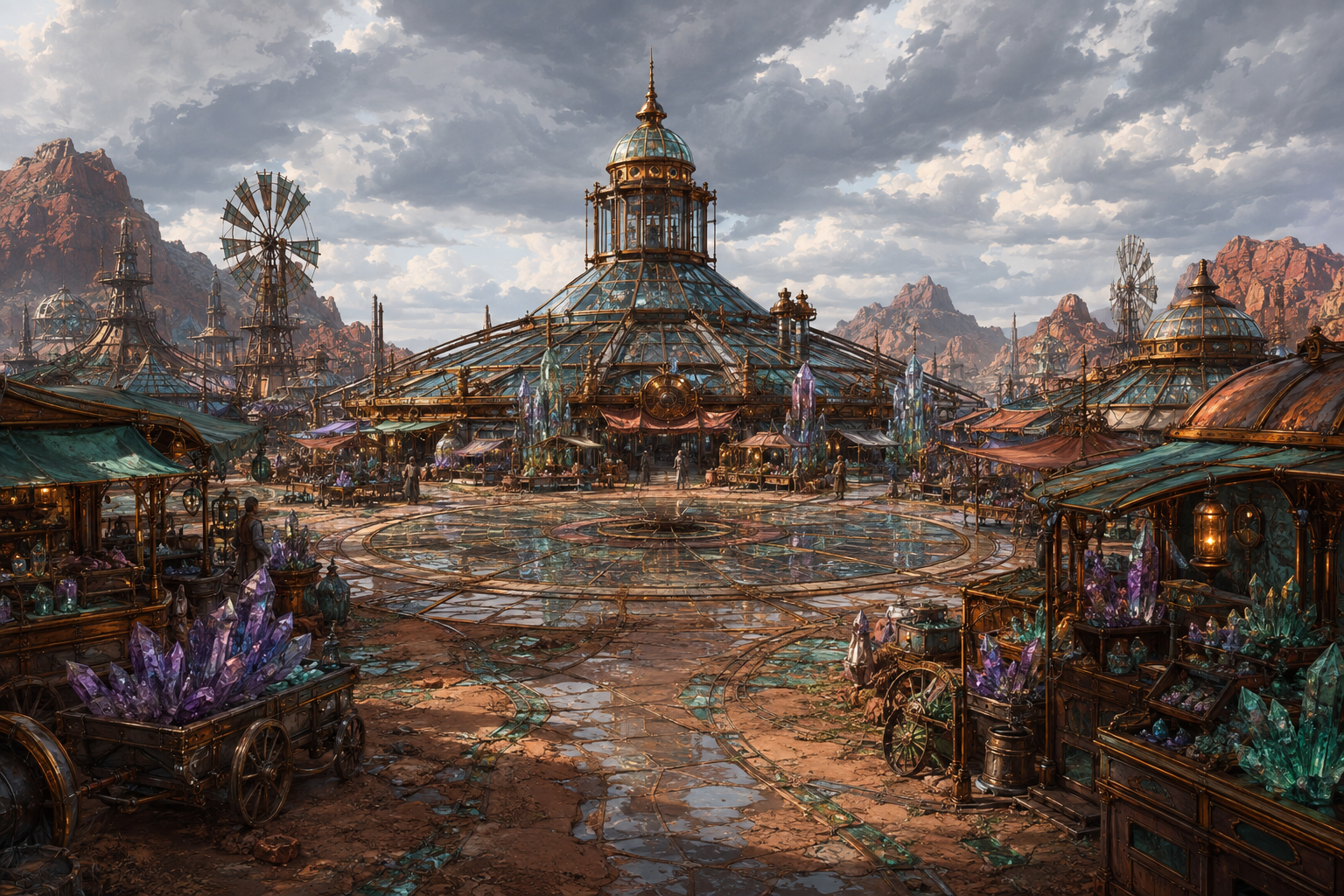 Landscape overview of Shardmarket Circle