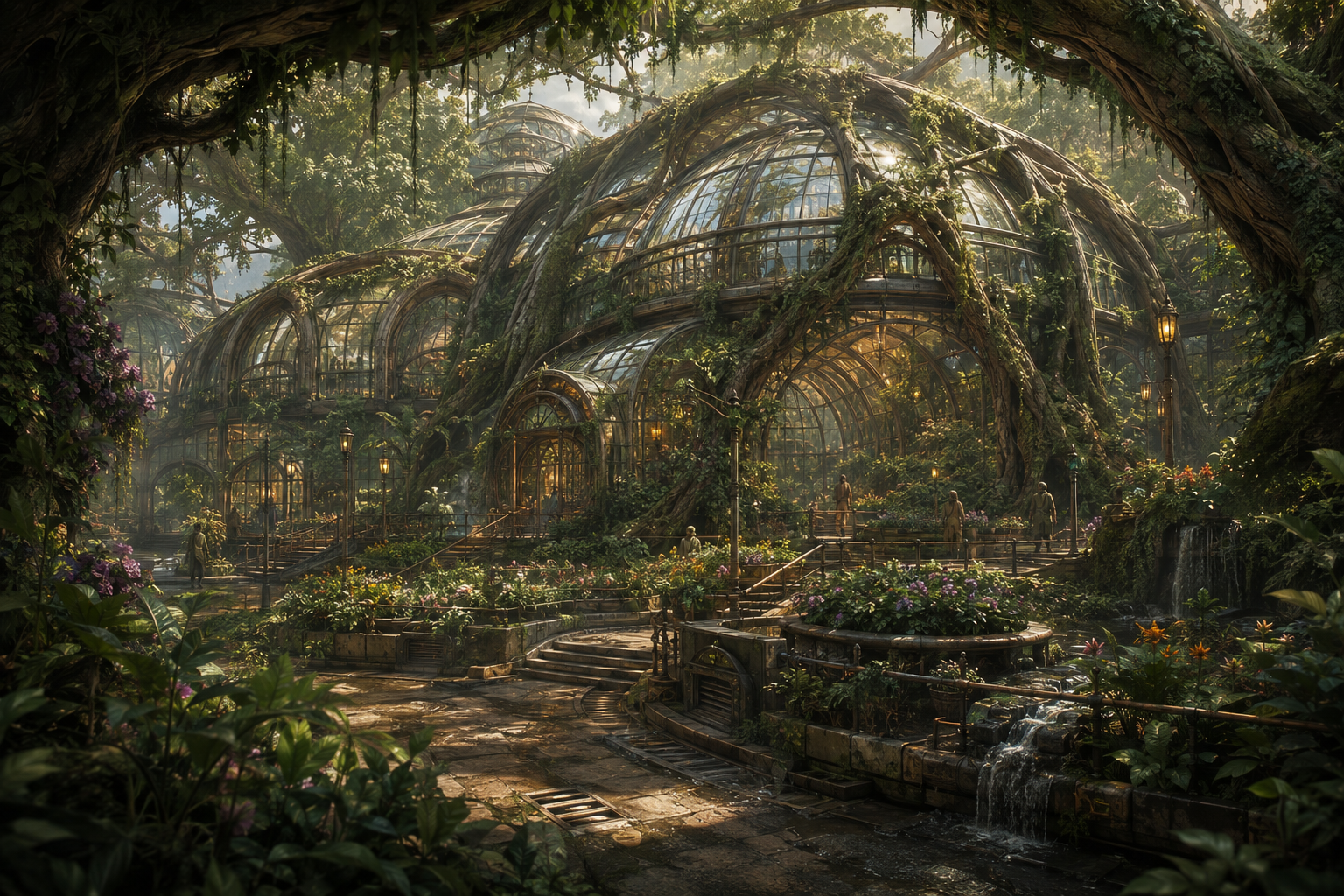 Landscape overview of Glassroot Conservatory